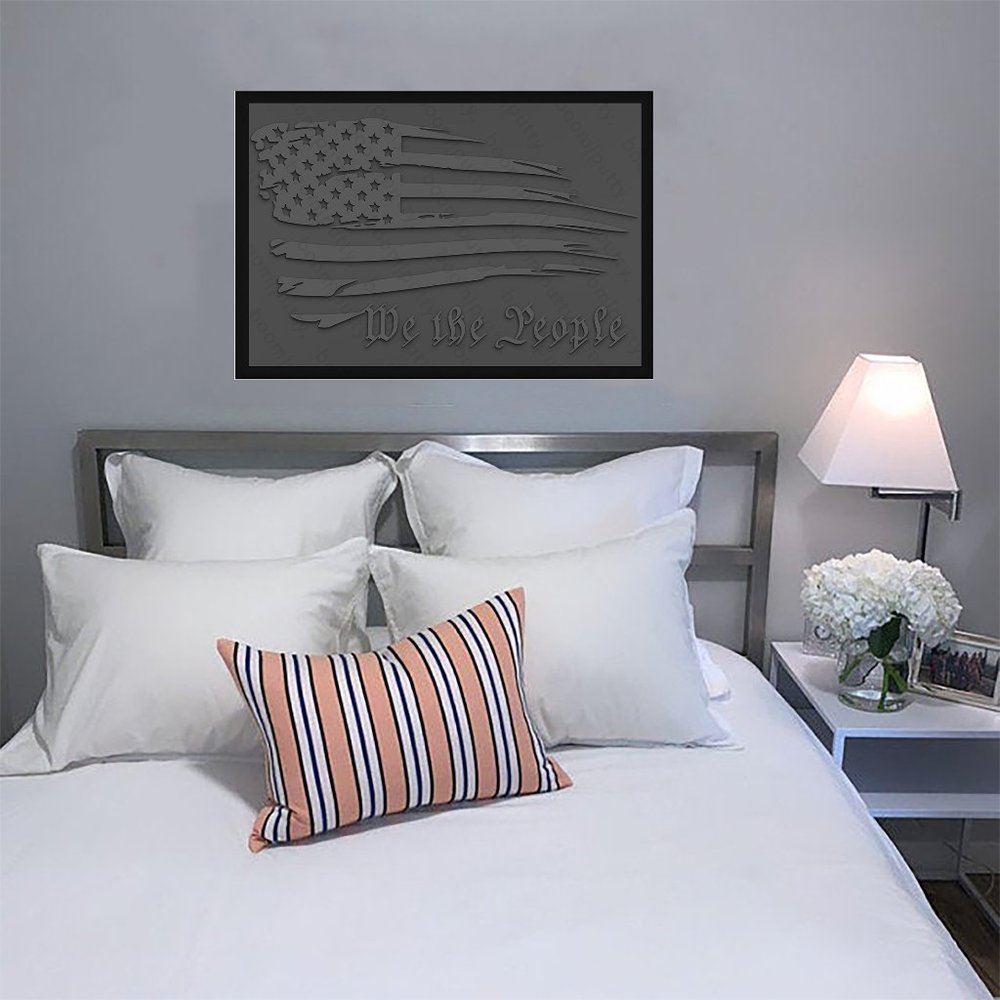 36x24 Framed "We the People" American Flag Print